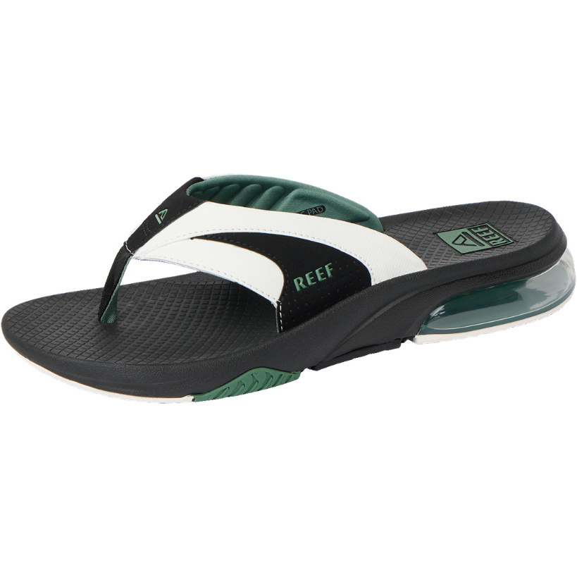 2026 Reef Mens Fanning+ Sandals CJ9037 - White / Black / Green